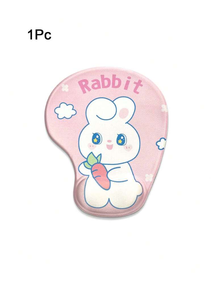 可爱卡通太空星系图案 3D 硅胶柔软耐用防滑鼠标垫带腕托适用于笔记本电脑、办公桌、男女 - 彩色 - 查看 7