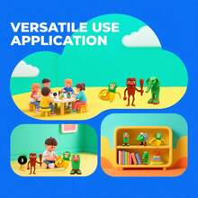 Set de 8 piezas de figuras de juguete "Brainrot" italiano Tralalero Tralala, figuras de "Brain Rot" italiano Tung Tung Tung Sahur Meme Shark, Bombardiro Cocodrilo para decorar pasteles, regalos de cumpleaños, decoraciones de fiesta, adornos de escritorio, Halloween, Navidad, regalos de cumpleaños - Multicolor - Ver 6