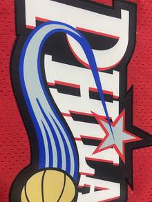 Atonmore 男式篮球球衣，3 件红色，刺绣和缝制篮球背心，无袖运动衫 - 紅色 - 查看 3