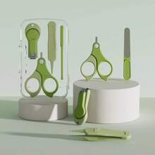 4 Stück/1 Set Baby Pflege Reinigungspinzette mit rundem Kopf, Neugeborenen Pflege Set, Babynagelpflege 4-teiliges Material, Kinderpflegewerkzeuge, Neugeborenen Geschenkset, Neugeborenen Pflegewerkzeuge, Neugeborenen Pflegegeschenk