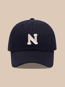 Mũ lưỡi trai trẻ em in 26 chữ cái, mũ chống nắng cho bé trai và bé gái, thích hợp cho các hoạt động ngoài trời và mặc hàng ngày, chống tia UV. - Màu xanh hải quân - Xem 10