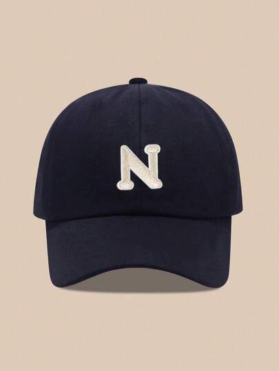 1pc Kids 26 Letter Pattern Baseball Cap, Toddler Boys Girls Sun Hat, Suitable For Outdoor Activities And Daily Wear, UV Protection