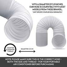 Adjustable Air Ducting Pipe Heavy-Duty Four-Layer Protection Dryer Vent Hose Exhaust White - 13cm*1.5m - View 4