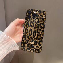 Cheetah,Leopard Print 1pc Matte Soft TPU Phone Case With UV Printed Cute Black & Yellow Leopard Skin Pattern, Compatible With IPhone 11, 12, 13, 14 Pro Max, 15 Plus, 16 Pro And Galaxy S25 Ultra, S24 Plus, S23 FE, S22, A55, A54, A53, A06, A05S, A15, A14, A35 Phones - Multicolor - View 4
