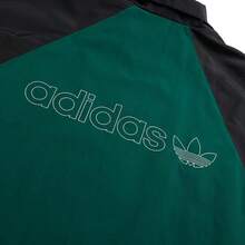 Adidas 运动夹克/外套，梭织宽松男式休闲跑步 JX3053 - 森林綠/黑色 - 查看 4