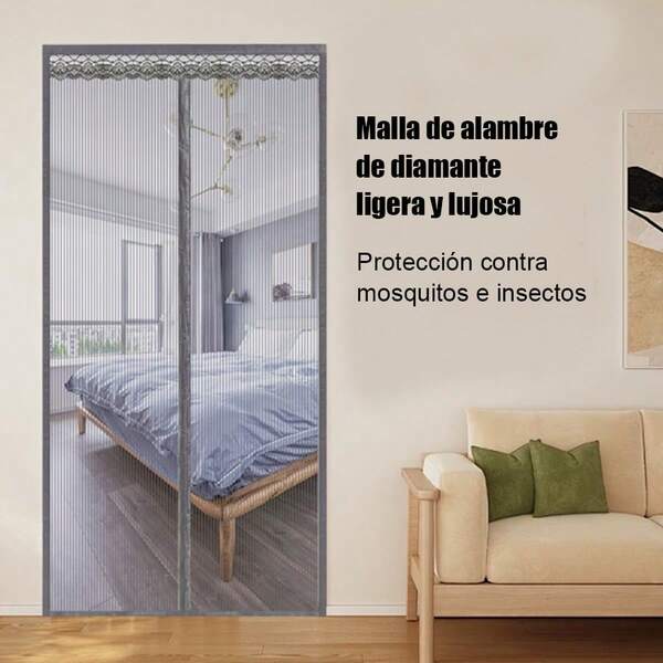Cortina Mosquitera Magnética Novedad de Verano, Autoadhesiva Sin Taladrar, para Hogar