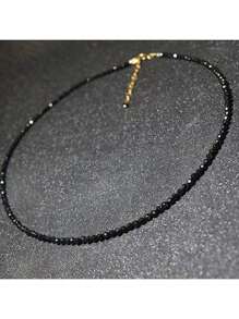 2025 New Black Crystal Beaded Necklace, Women's Bohemian Choker