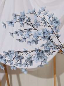 1pc Artificial Long Branch Flower, Apple Blossom, Fake Flower, For Party, Wedding Decoration, DIY Flower Arrangement, Gathering, Hotel, Flower Shop, Living Room, Bedroom, Dining Table, Garden And Home Decor