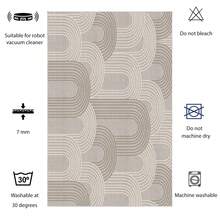 HECHO EN TURQUÍA. Alfombra turca antideslizante con estampado digital Pearl – AL4005. Suave al tacto, lavable y con reverso de fieltro antideslizante. 2 unidades. Moderna alfombra decorativa, ideal para salón, dormitorio, cocina, pasillo o entrada. Disponible en 4 tamaños (50 x 80 + 40 x 60 cm, 50 x 100 + 50 x 60 cm, 50 x 120 + 40 x 80 cm, 50 x 160 + 60 x 100 cm). Secado rápido, muy absorbente, diseño suave y cómodo. Apta para uso en interiores y exteriores.