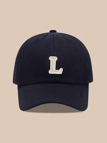 Mũ lưỡi trai trẻ em in 26 chữ cái, mũ chống nắng cho bé trai và bé gái, thích hợp cho các hoạt động ngoài trời và mặc hàng ngày, chống tia UV. - Màu xanh hải quân - Xem 8