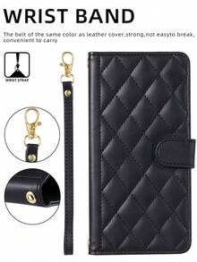 AWQUER 钱包式翻盖手机壳，带卡槽，兼容三星 Galaxy S17 Air、S16E、S16、S15、S14、S13、S12 Mini、S11 Pro、X、XS Max、XR、S8、S7、S6 Plus、SE 2020/2022；Pixel 9A、9、8、7 Pro XL、8A、7A、6A；OPPO A3、A3X、A98、A38、A79、A78、A58、A18、A60 4G/5G；Xperia 10/5。PU 皮革手机壳。 - 黑色 - 查看 8