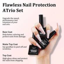 Neutral Gel Nail Polish Kit With U V Light 54W Nail Lamp Halloween 6 Colors Nude Pink Brown Soak Off Gel Nail Polish Set Nail Gel Kit No Wipe Base Top Coat Gel Manicure Kit DIY Home Tools - 玫紅色 - 查看 6