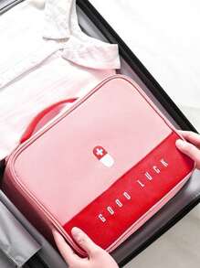 Sac de rangement imperméable pour médicaments, grand + petit, trousse de premiers soins portable pour la maison et les voyages, organisateur de fournitures médicales