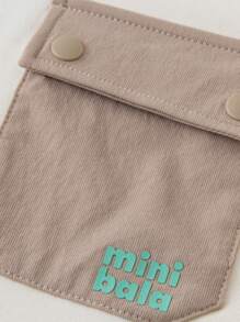 mini bala 男童工装卫衣套装 2025 秋季长袖 + 裤子 - 乳白 - 查看 6