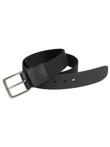 Men's Elastic Genuine Leather Belt Fasolo Social Original Luxury Line - 黑色 - 查看 3