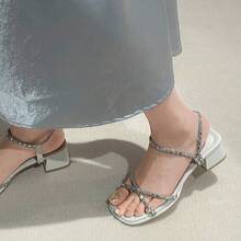 Women Heeled Sandals - 米色 - 查看 5