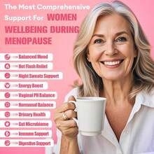 TOTARIA 40-In-1 Menopause Supplements For Women, Multibenefit & Complete Black Cohosh For Hot Flashes, Night Sweats & Hormone Balance, W/ Probiotics, DIM, Vitex, Dong Quai, Red Clover And More, 120 Vegan Caps - không có hương vị - Xem 3