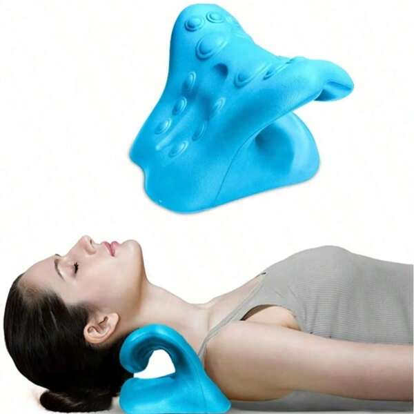 Relaxateur de cou et d'épaules, oreiller de traction cervical pour détendre les muscles