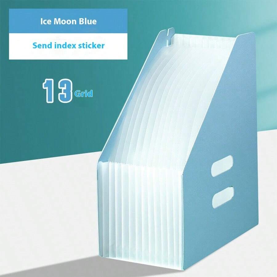 A4 Accordion Expanding File Folder, Multi-Layer Portable Handle File Organizer, Desk Standing PP Foaming Document Storage Bag, Large Capacity,For School Supplies,Back To School - Multicolor - View 1