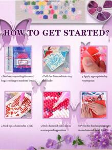 1pc "Pink Floral Tea Time" 5D Diamond Painting Set DIY Full Diamond Gem Art Embroidery Painting Wall Decor Adult Beginner Gift 30x40cm