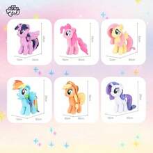 Hasbro 我的小马驹毛绒娃娃 - 暮光闪闪公主款，闪亮独角和彩虹鬃毛，柔软舒适，适合女孩，节日礼物，适合3岁以上儿童，官方授权角色 - 小蝶 - 查看 11