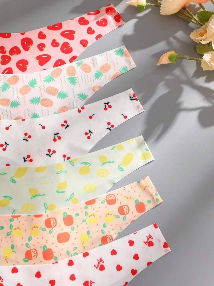 6 件装女士豹纹低腰三角裤，舒适时尚内裤 - 彩色 - 查看 6