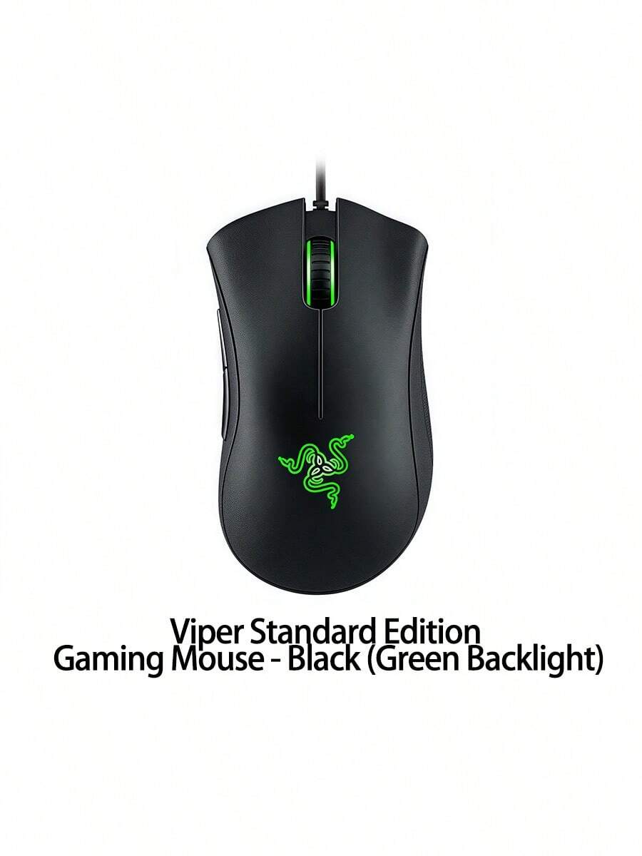 RAZER Mouse gaming DeathAdder Essential dengan mesin optik, 10.000 klik, sakelar mikro mekanis, warna kontras klasik, dan kabel paracord ultra-lembut. Periferal gaming resmi.