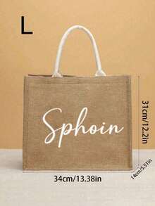 Bolsas de lona personalizadas para damas de honor, bolsas personalizadas para despedida de soltera, bolsas de regalo para fiestas de novias, recuerdos de boda, bolsa de playa, regalo personalizado, bolsa de maquillaje, accesorios de viaje multifuncionales, ahorro de espacio, exquisita letra, elegante, ordenada, casual, básica, regalos únicos para chicas, regalos ideales para ella, novia, familia, amigos para aniversarios, de gran capacidad, versátil, multiusos, colorida, linda, adorable, contratada, divertida, Kawaii, Y2K, minimalista, para ir y venir, vestimenta informal de negocios, personalizada, única, personalizada, regalos ideales para él, regalos ideales para ella, para vacaciones/al aire libre/excursiones/viajes/estadio/deportes/escalada, para negocios/ir y venir/trabajo/oficina, vacaciones - Caqui - Ver 9