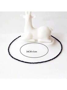 2025 New Black Crystal Beaded Necklace, Women's Bohemian Choker