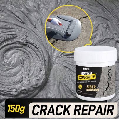 150g/300g Cement Mortar, Concrete Filler Powder, Waterproof, Anti-Crack, Heat Resistant, Suitable For Home Decoration, Tile Adhesive, Pipe And Roof Repair, And Floor Maintenance
