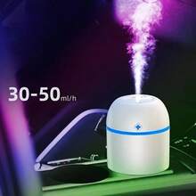 Lucky Four-Leaf Clover Air Humidifier With Aromatherapy + 5 Filters, Portable Mini Essential Oil Diffuser, USB Powered, Seven-Color Night Light, Suitable For Cars/Offices/Bedrooms, Can Be Used For Air Humidification And Room Decor - Multicolor - View 10