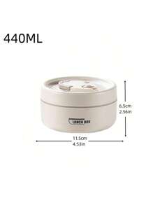 5件套304L不锈钢保温饭盒带储物袋和餐具，便携式双层带盖便当盒，适用于办公室、学校