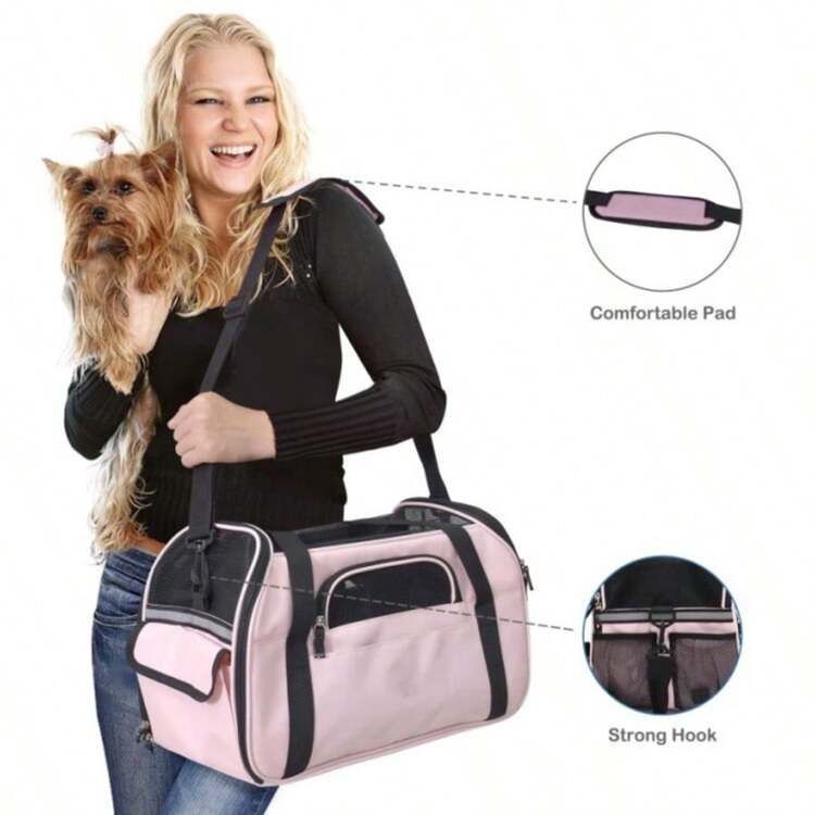 Portable Cat Backpack, Breathable Small Pet Carrier Bag, Outdoor Travel Sling Shoulder Bag For Cats And Dogs - Multicolor - View 9