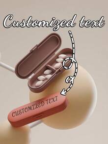 1pc Custom Personalized Pill BoxesWeekly Pill BoxesPersonalized NameWeekly Pill Box Organizer|Customized 7-Day Travel Pill Sets| Vitamin Holder Container|Magnetic Locking Lid|Grandpa, Grandma, Mom, Teacher Gifts |Ideal For Father's Day, Mother's Day, Birthdays, Teacher Appreciation |Valuable Style Health..! Unique Pill Organizer