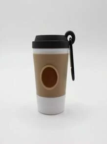 Nouveau distributeur de sacs à déchets pour animaux de compagnie, style tasse de café. Élégant et pratique pour ranger les sacs à déchets de chien. Fournitures pour animaux de compagnie
