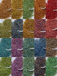 333 buc. o singură culoare, 6660 buc. set complet de 20 de culori, mărgele de sticlă antică cu miez colorat cu diametrul de 2,5 mm, potrivite pentru meșteșuguri DIY, decorarea puloverelor, eșarfelor, mănușilor, asortare de zi cu zi