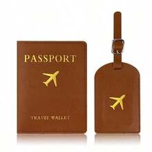 1pc PU Leather Passport Cover, Document Card Organizer Wallet,Boho Vibes - Brown - View 8