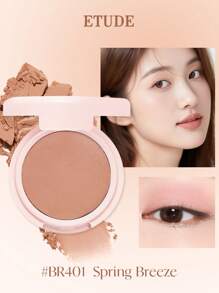 ETUDE Sombra de ojos en mousse de aire BR401 2g - Ligera y difuminable | Marrón neutro mate, de larga duración, maquillaje degradado coreano