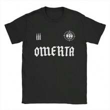 COOL SUMMER OMERTA 47 Men's T-Shirt Women's Cotton Humor T-Shirt Crew Neck Monkey T-Shirt T-Shirt Short Sleeve Top New Arrival - 黑色 - 查看 1