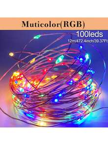1pc 50/100/200/300LEDs Copper Wire Fairy Light Strings - USB Powered With Remote Control, 8 Lighting Modes, 7/12/22/32m Long, Perfect For Wedding, Party, Home, And Christmas Decorations - Yellow - View 16