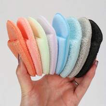 8/4/1 Deep Cleansing And Exfoliating Facial Sponge, Random Color And Shape, Reusable, Removes Blackheads And Deep-Seated Dirt That Can Cause Acne, Suitable For Beauty And Skincare