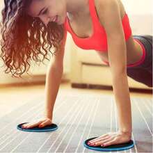 1 par de discos deslizantes para gimnasio en casa, silenciosos para yoga y entrenamiento de pilates de núcleo, entrenamiento de músculos abdominales, almohadilla de equilibrio