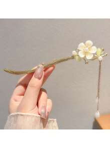 6pcs/1pc Light Gold, Niche, Floral Cat's Eye, Crystal Tassel, High Class, Bohemian, Retro, Women's Hairpin, Five-Color Stone Women's Hairpin, Chinese Style Cosplay, Cute Personalized Elegant Hair Accessory, Gift For Friends And Girlfriends,Chinese Hair Sticks,Chinese Hair Accessories,Hair Sticks,Lily Of The Valley,Hair Chopsticks For Women, Bun Extension, Bun Hair Piece, Hair Bun Maker, Hair Styling Pins, Bobby Pins, Hair Accessories, School Stuff, Head Accessories
