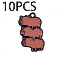 可爱的水豚河豚DIY吊坠首饰套装，可用于制作手链、项链和其他首饰。适合DIY爱好者。也非常适合馈赠亲朋好友。