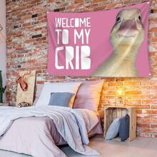 Welcome To My Crib Flag Funny Flags For Room Man Cave Wall Flag With Brass Grommets For College Dorm Room Decor,Outdoor,Parties(3ft*2ft) - Multicolor - View 12