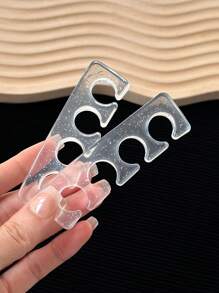 Reusable Silicone Finger Separator Nail Art Tool, Assist In Applying Nail Polish & Gel - Multicolor - View 12