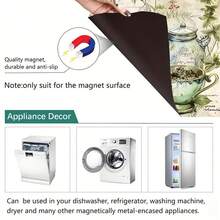 1 件复古花卉 2D 平面印刷磁性洗碗机门贴纸 - 防水、易清洁、可重复使用、适用于洗碗机、冰箱、洗衣机、烘干机装饰、无需胶水、厨房配件装饰、适合大多数洗碗机、家居装饰