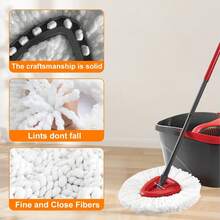 1/2/3/5 pezzi Ricambi per mocio, adatti per mocio rotanti, ricariche in microfibra super, compatibili con mocio triangolari girevoli a 360 gradi, facile pulizia per pavimenti domestici, forniture per la pulizia dei pavimenti di casa - Multicolore - Visualizzare 6