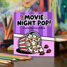 Libro para colorear de pastel de dulce - 1 pieza con 25 páginas únicas, papel grueso mejorado, libro para colorear desestresante, mejora la creatividad y la concentración, ideal como regalo, para el Día de la Madre, regalo para mamá