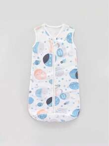 1pc Infant Sleeveless Printed Lightweight Sleep Sack, Spring/Summer - Suitable for 0-6 Months - View 5